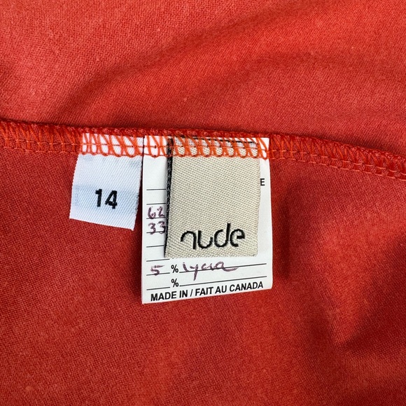 Flowy Orange/Rust Pullover Dress by nude - 14 - Picture 3 of 10